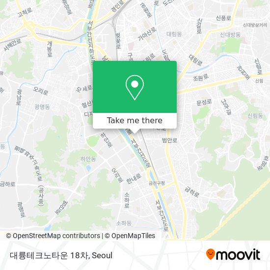 대륭테크노타운 18차 map