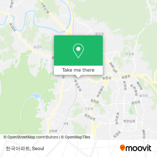 한국아파트 map