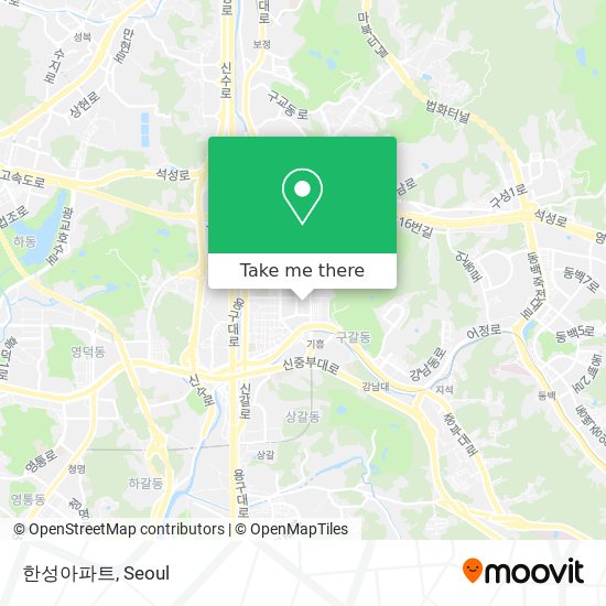 한성아파트 map