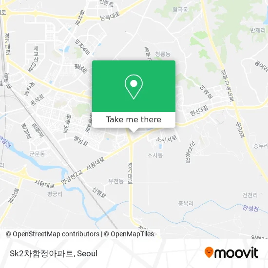 Sk2차합정아파트 map