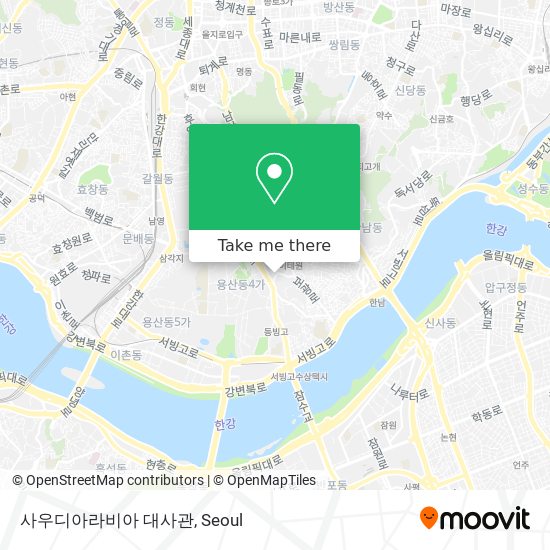 사우디아라비아 대사관 map