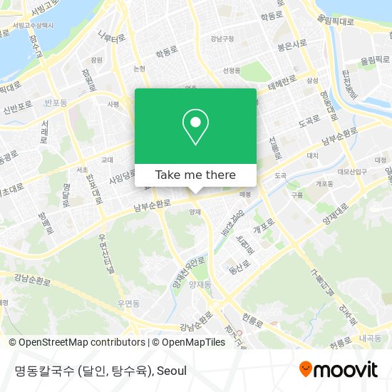 명동칼국수 (달인, 탕수육) map