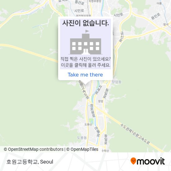 호원고등학교 map