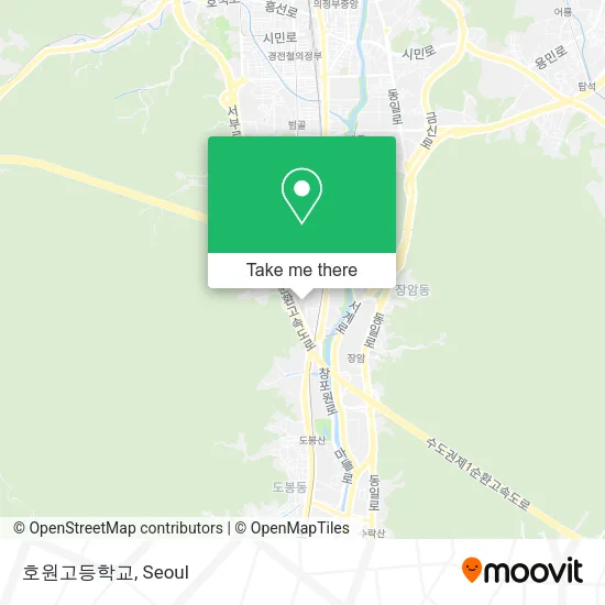 호원고등학교 map