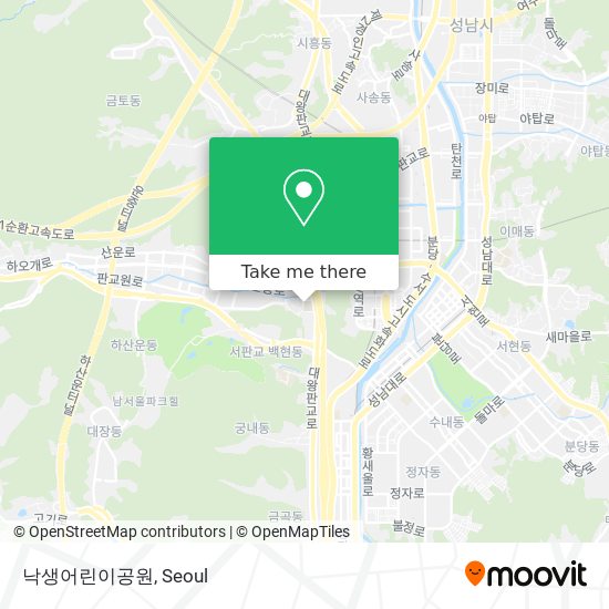 낙생어린이공원 map