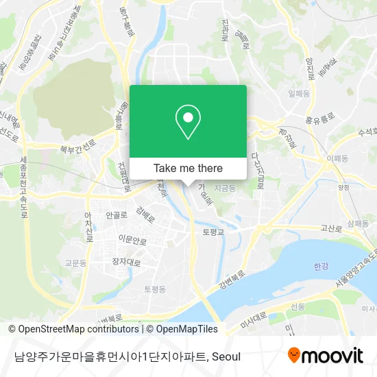남양주가운마을휴먼시아1단지아파트 map