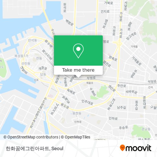 한화꿈에그린아파트 map