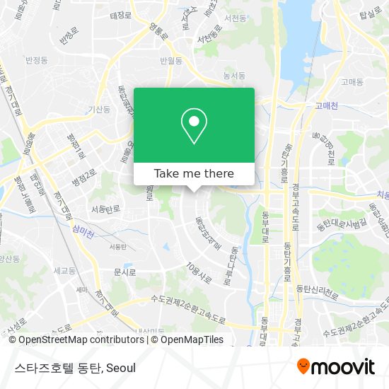 스타즈호텔 동탄 map