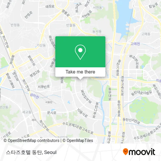 스타즈호텔 동탄 map