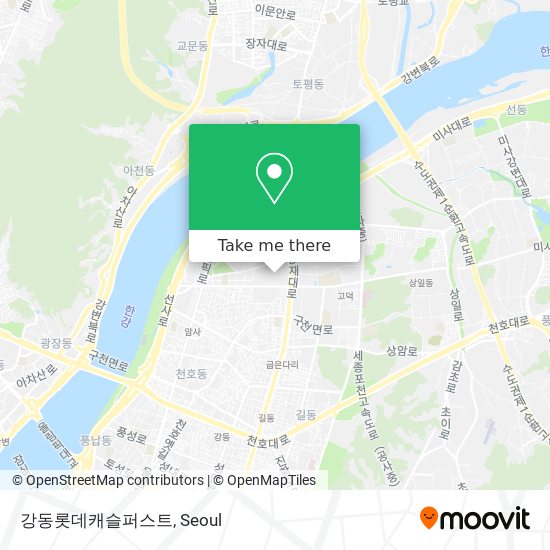 강동롯데캐슬퍼스트 map