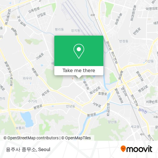 용주사 종무소 map
