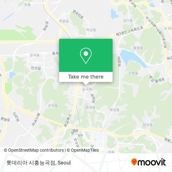 롯데리아 시흥능곡점 map