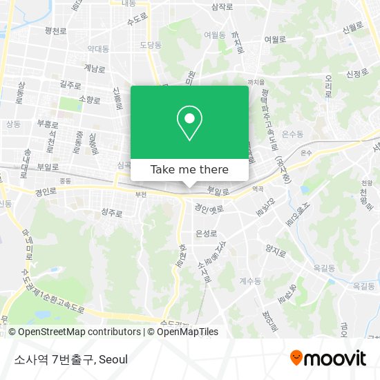 소사역 7번출구 map