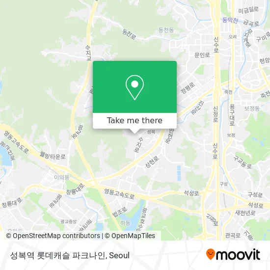 성복역 롯데캐슬 파크나인 map