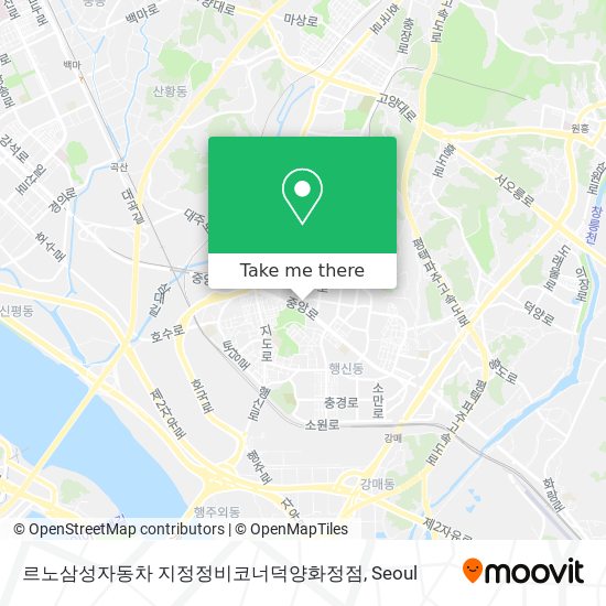 르노삼성자동차 지정정비코너덕양화정점 map