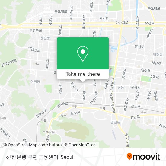 신한은행 부평금융센터 map
