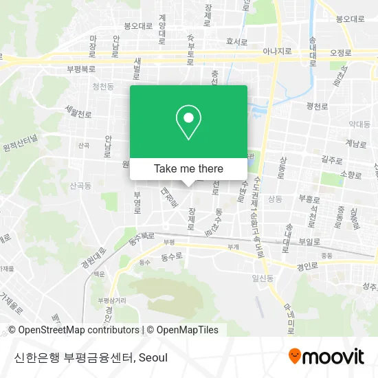 신한은행 부평금융센터 map