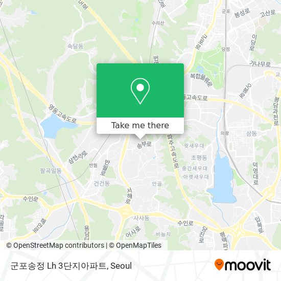 군포송정 Lh 3단지아파트 map