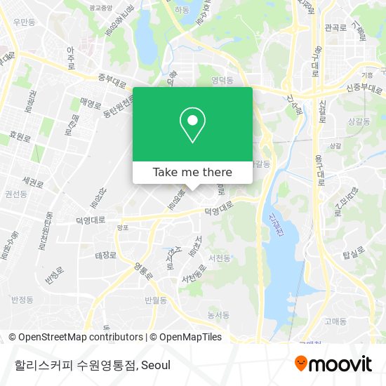 할리스커피 수원영통점 map