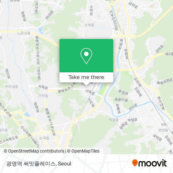 광명역 써밋플레이스 map