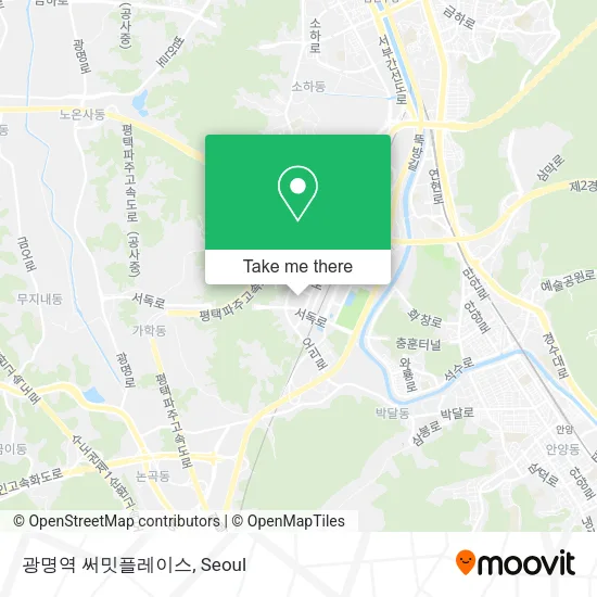광명역 써밋플레이스 map