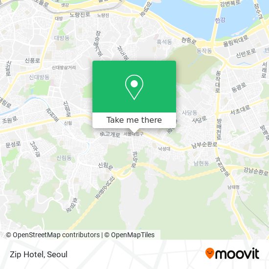 Zip Hotel map