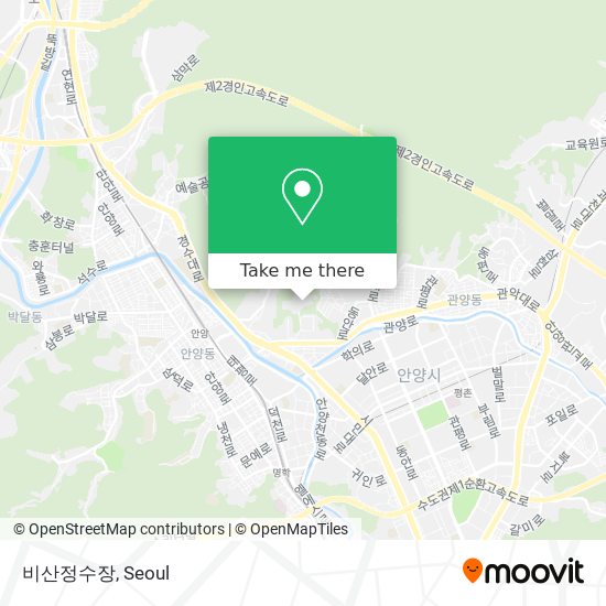 비산정수장 map