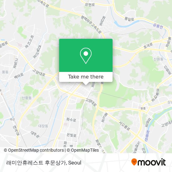 래미안휴레스트 후문상가 map