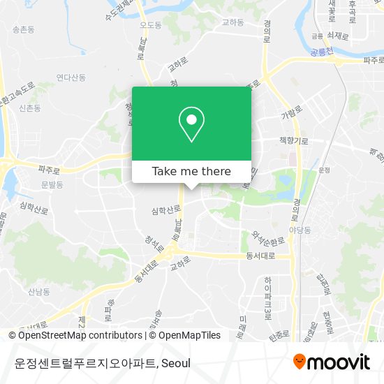 운정센트럴푸르지오아파트 map