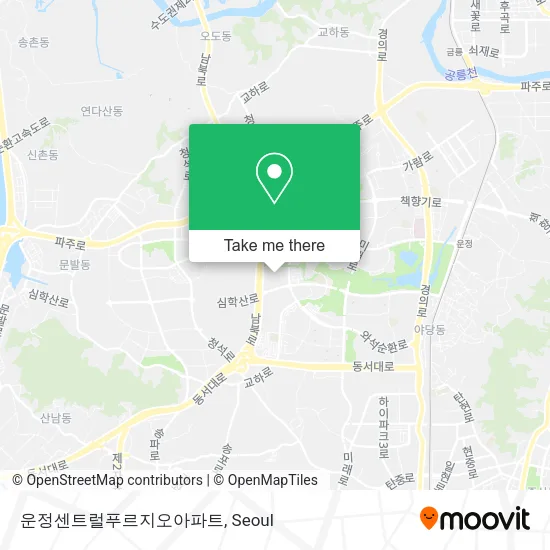 운정센트럴푸르지오아파트 map