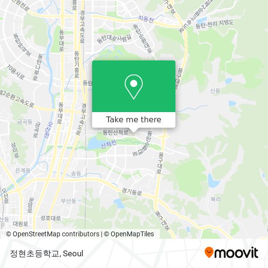 정현초등학교 map