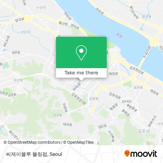 씨제이블루 볼링펍 map