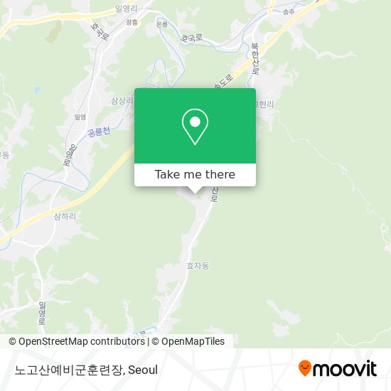 노고산예비군훈련장 map