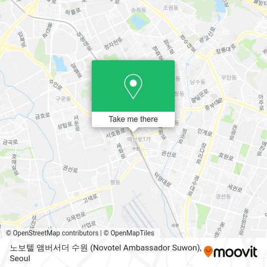 노보텔 앰버서더 수원 (Novotel Ambassador Suwon) map