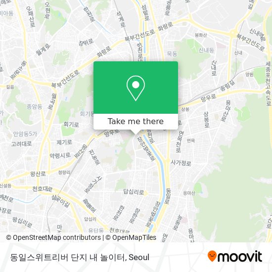 동일스위트리버 단지 내 놀이터 map