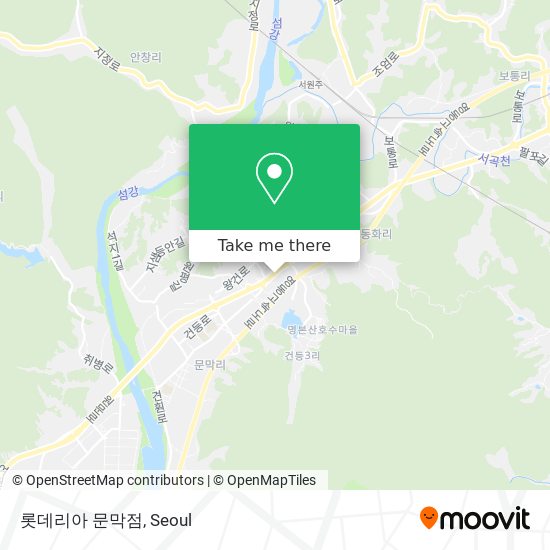 롯데리아 문막점 map