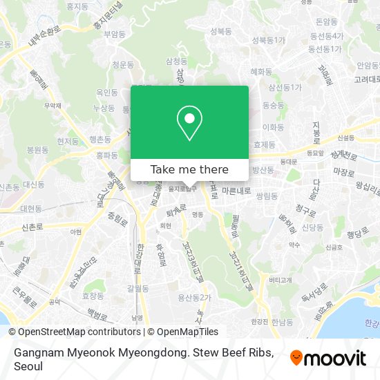 Gangnam Myeonok Myeongdong. Stew Beef Ribs map