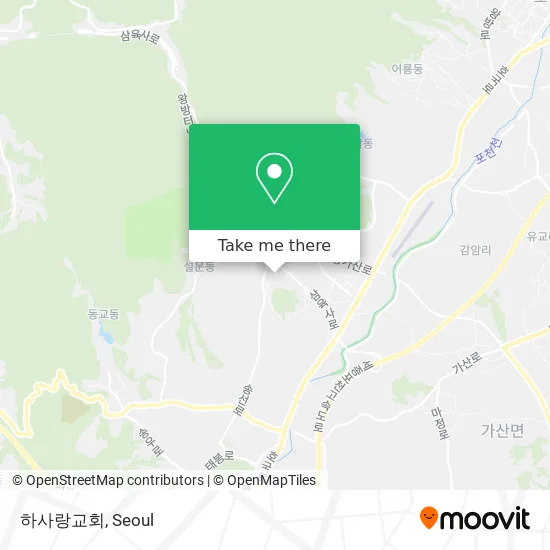하사랑교회 map