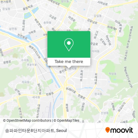 송파파인타운8단지아파트 map