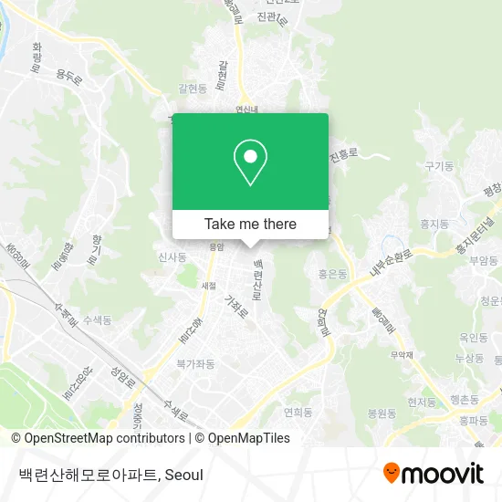 백련산해모로아파트 map