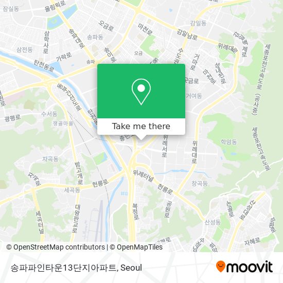 송파파인타운13단지아파트 map