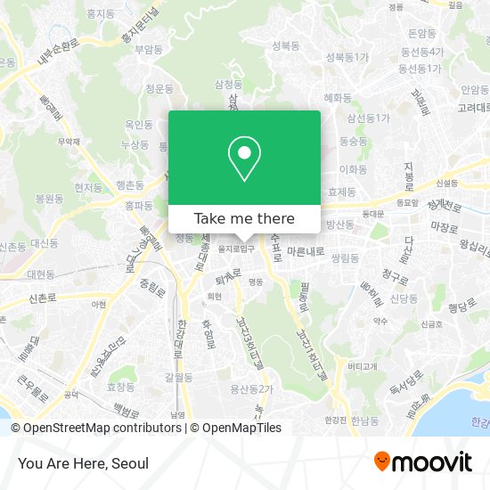 You Are Here map