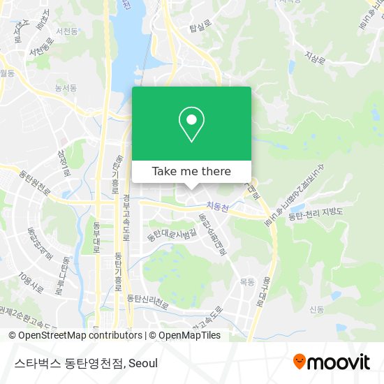 스타벅스 동탄영천점 map