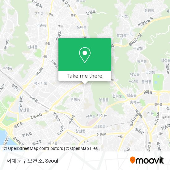 서대문구보건소 map