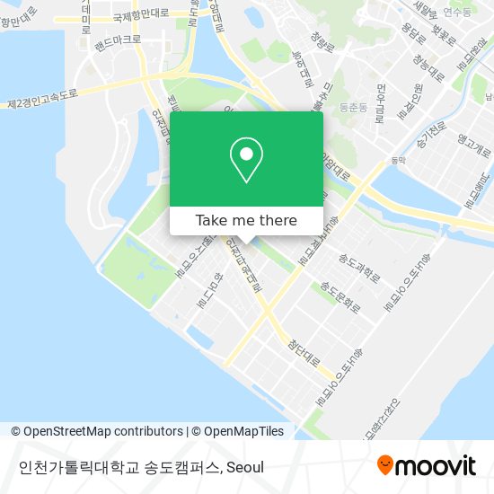 인천가톨릭대학교 송도캠퍼스 map