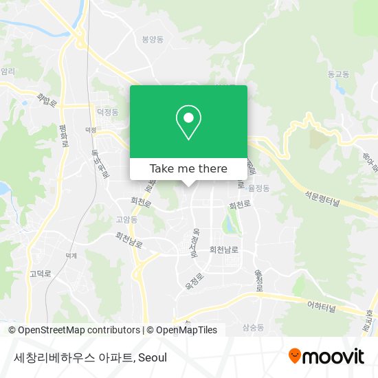 세창리베하우스 아파트 map