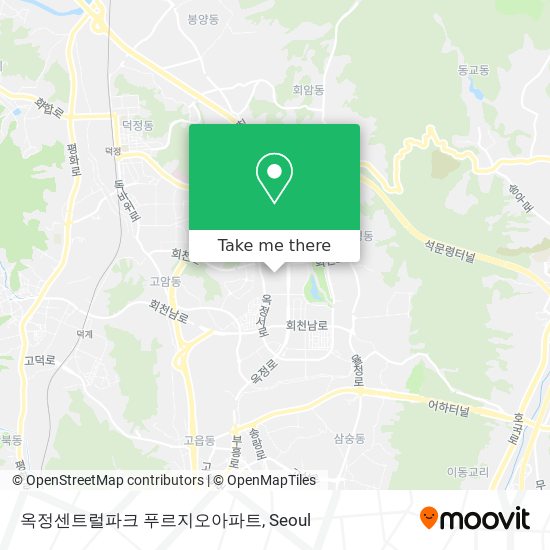 옥정센트럴파크 푸르지오아파트 map