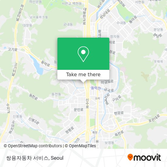 쌍용자동차 서비스 map