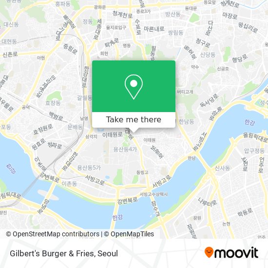 Gilbert's Burger & Fries map