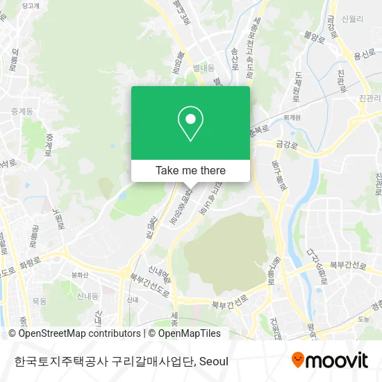 한국토지주택공사 구리갈매사업단 map